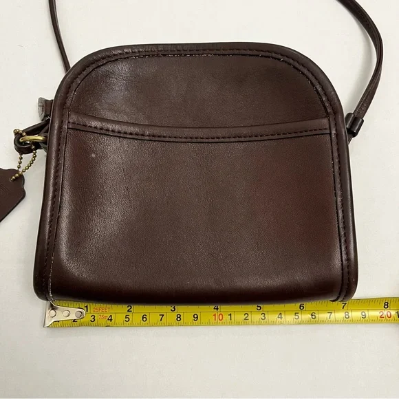 Vintage COACH Abbie Brown Leather Crossbody Bag - Picture 7 of 9